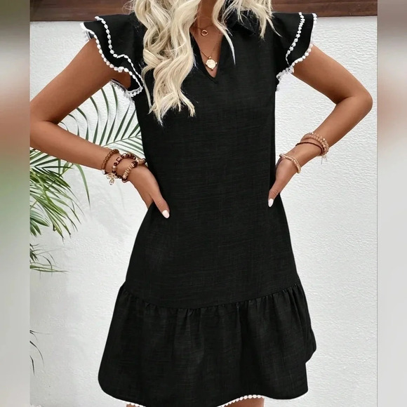 Simple Color Block Daily Dress - Picture 3 of 5